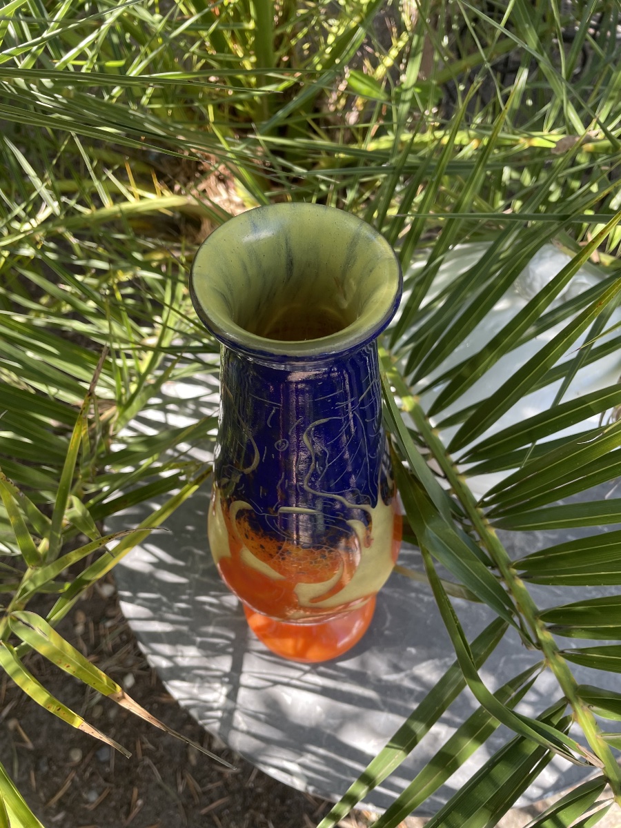 Vase Le Verre Français – Signé « Le Verre Français » au Berlingot-photo-5