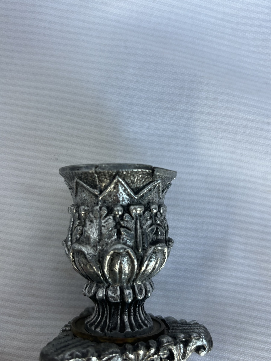Pair Of Chimera-head Candlesticks -photo-2