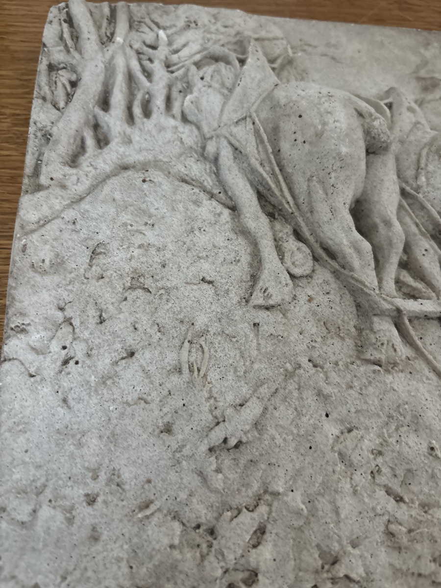 Plaque – Scene Of Plowing With Horses-photo-4
