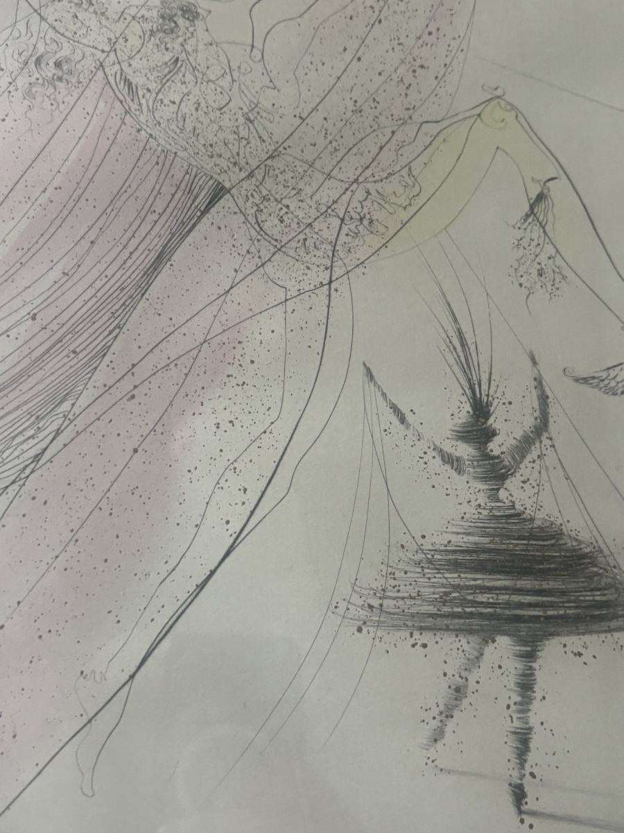 Salvador Dalí – « Terpsichore » – Gravure signée à la main-photo-3