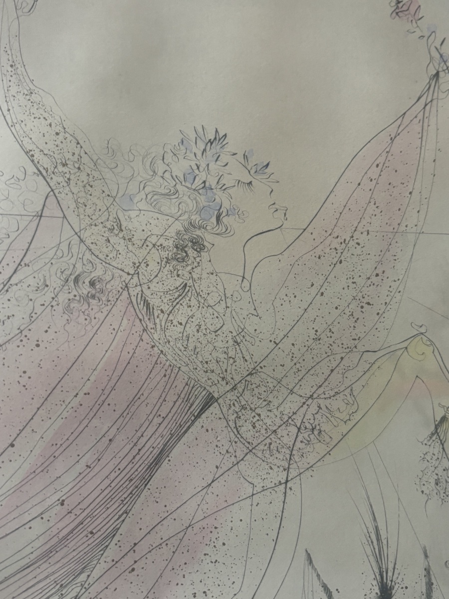 Salvador Dalí – « Terpsichore » – Gravure signée à la main-photo-3