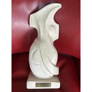 Marcel Cossin – “quiétude” – Sculpture Made Of Moca-crème From Portugal