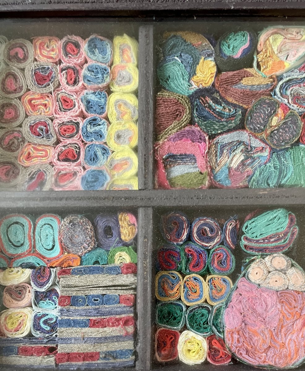 Jeanne Gérardin (1930–2014) — Mixed-media Textile Work (80x50 Cm) — Signed And Dated On The Back-photo-4