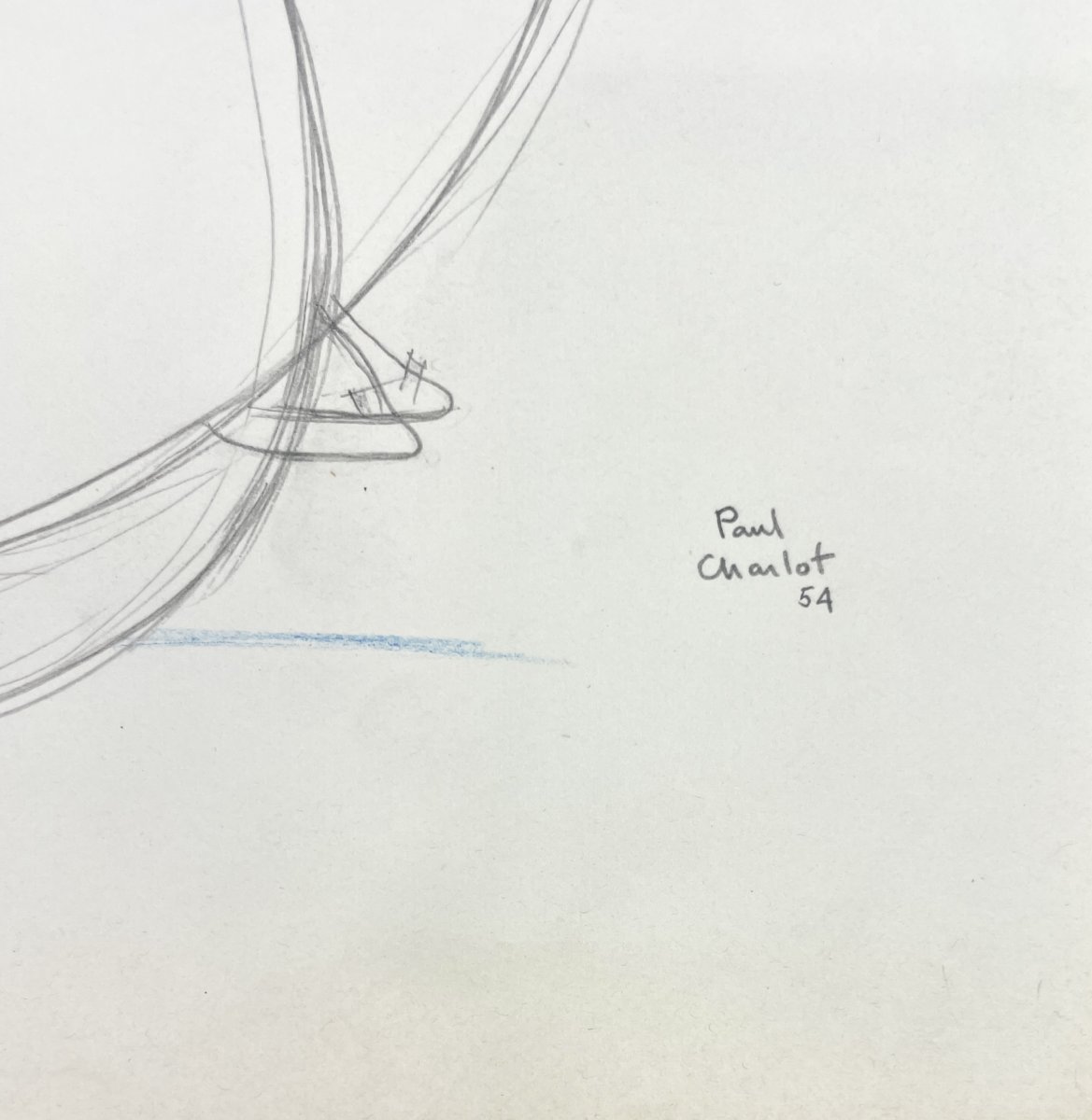 Paul Charlot (1906–1985) — *stylized Maternity* — Drawing-photo-3