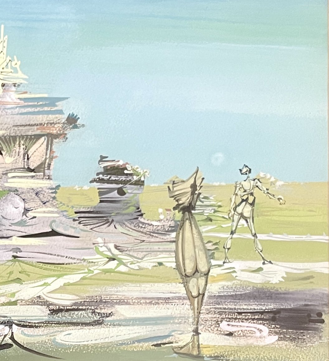 Lucien COUTAUD (1904-1977) - Le Château Lacoste - Gouache-photo-1
