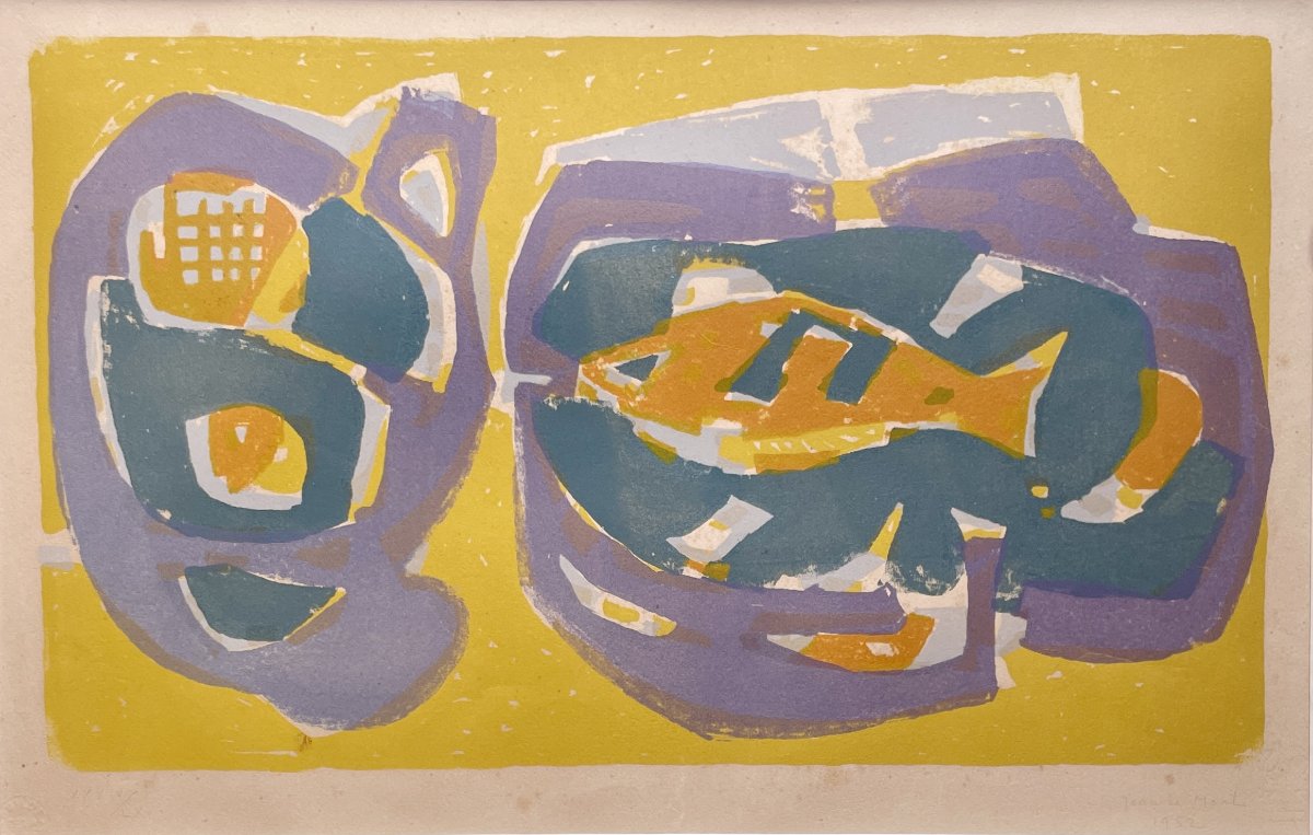 Jean LE MOAL (1909-2007) – Le Poisson, 1952 - Lithographie originale signée et numérotée