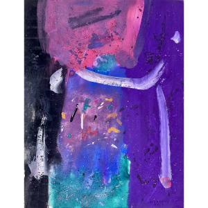 Egon Karl Nicolaus (1928–1988) - Lyrical Composition - Oil On Paper