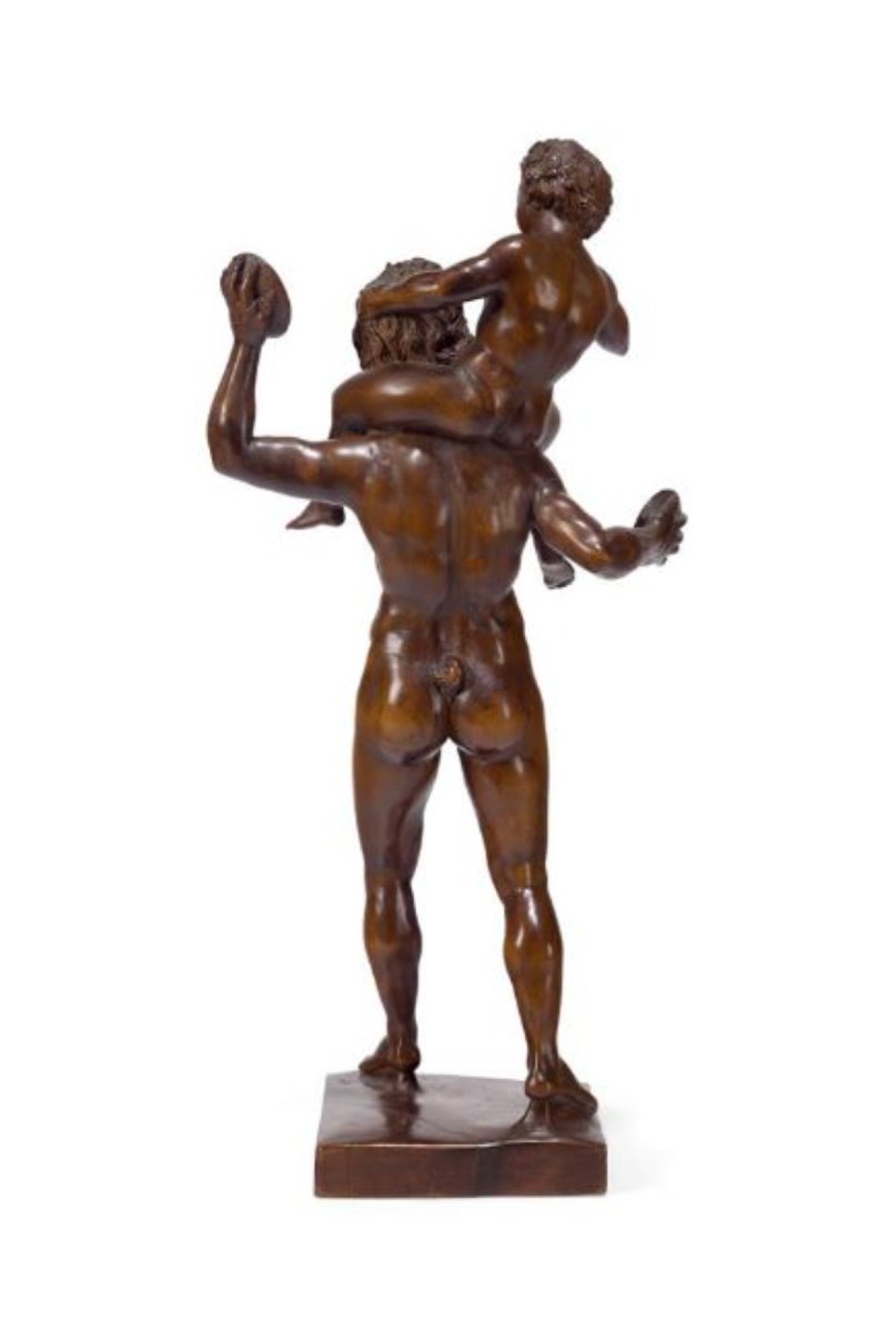 Italian School, 18th Century - Figure Of A Satyr Carrying The Young Bacchus-photo-3