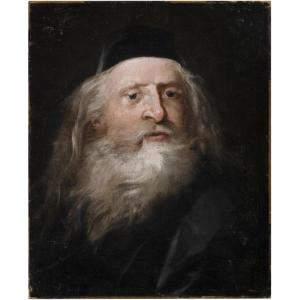 Attributed To Giuseppe Angeli ( 1712-1798) - Portrait Of A Rabbi