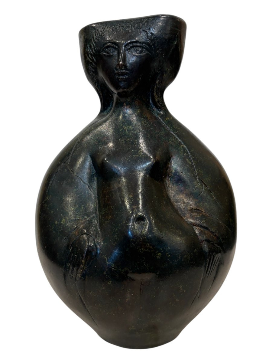 Pierre ROULOT (1917-2007)  - " Vase en Bronze"-photo-3