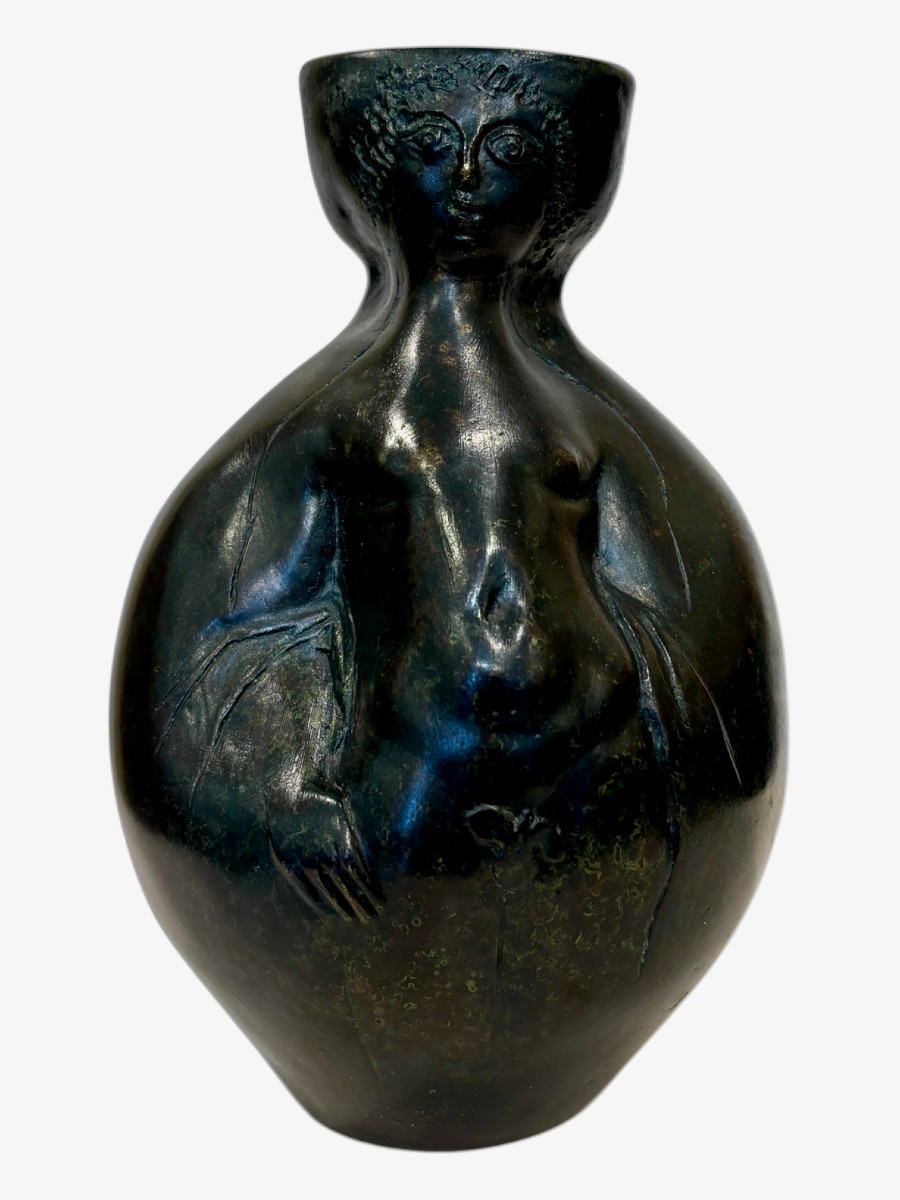 Pierre ROULOT (1917-2007)  - " Vase en Bronze"