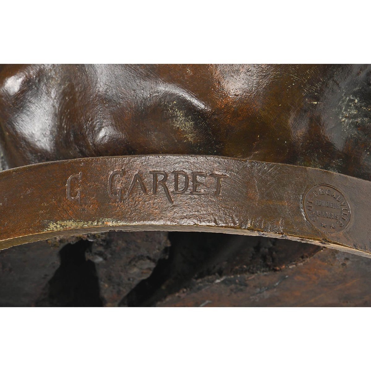 Georges GARDET (1863-1939) -  "Ours Mendiant"-photo-3