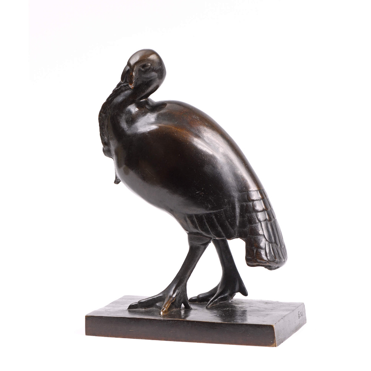 Simone Boutarel (1892-1987) - "guinea Fowl"-photo-2