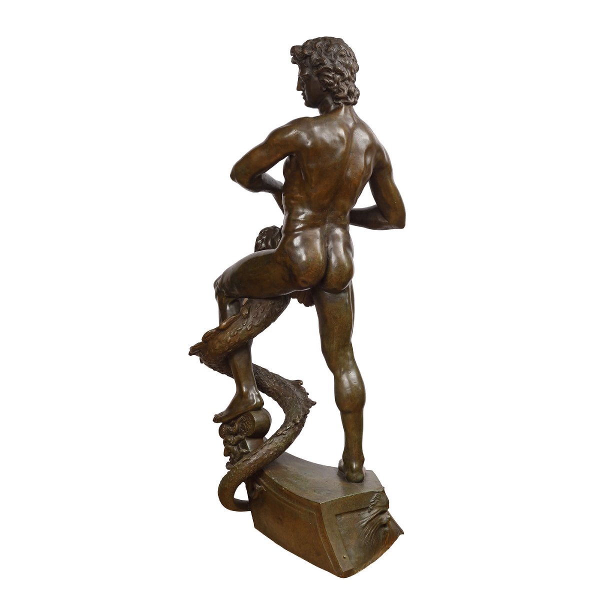 Pio WELONSKI (1849-1931) - "Apollon combattant le Serpent Python"-photo-3