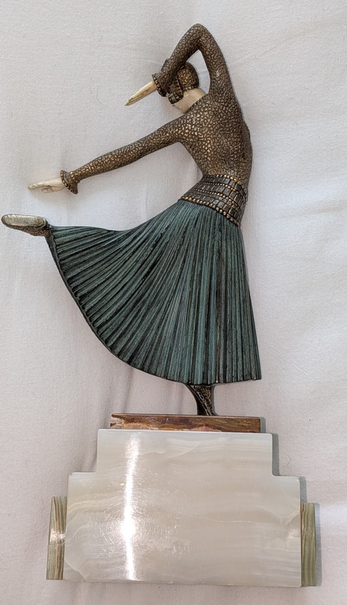 Ayouta Dancer Sculpture By Demeter H. Chiparus  1925-photo-2
