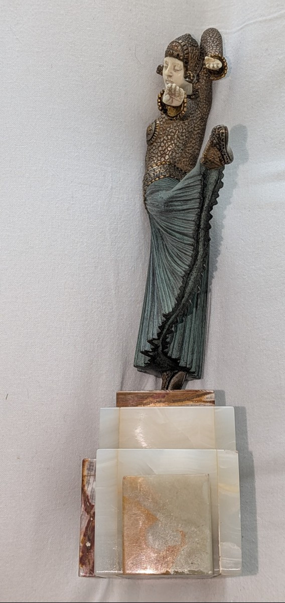 Ayouta Dancer Sculpture By Demeter H. Chiparus  1925-photo-4