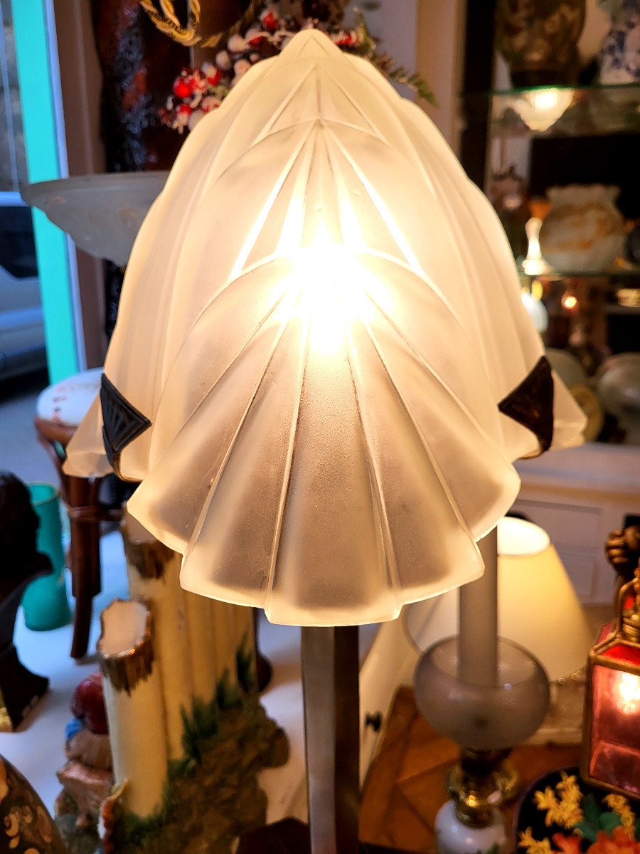 Degue Lamp In Molded Glass-photo-3
