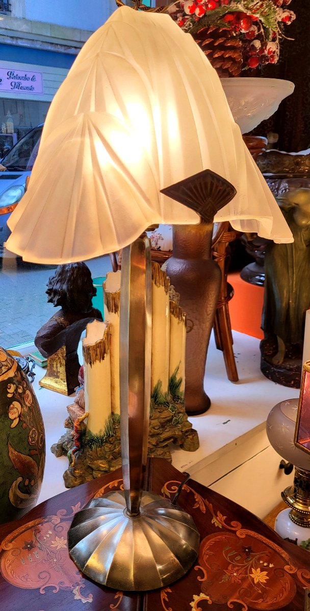 Degue Lamp In Molded Glass-photo-4