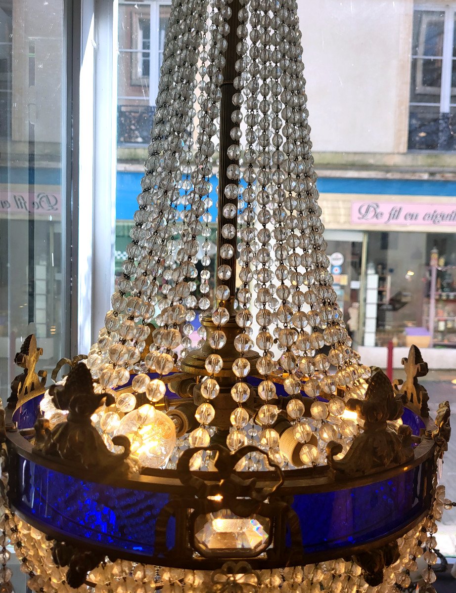 Baccarat Mongolian Shaped Tassel Chandelier-photo-2