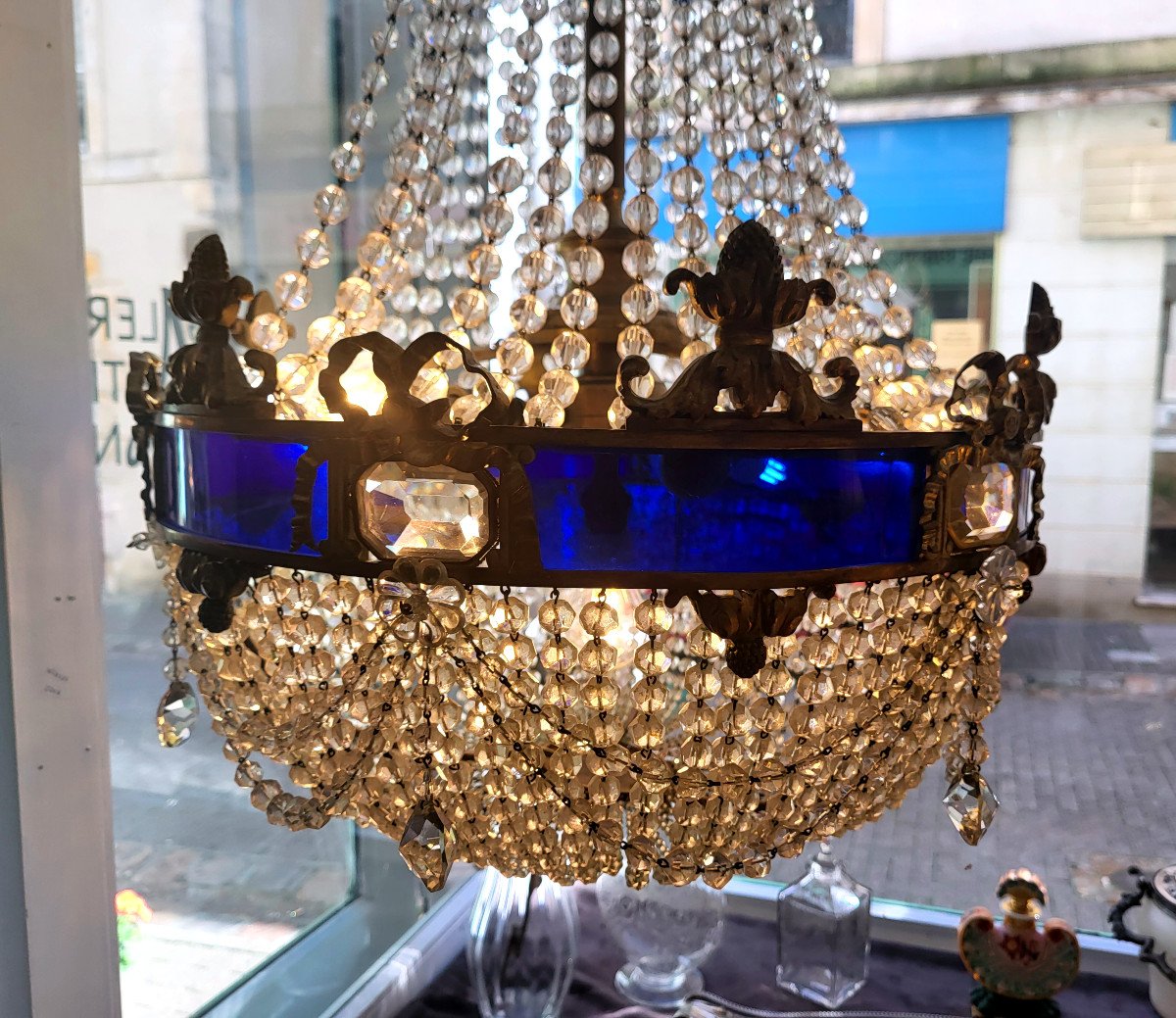 Baccarat Mongolian Shaped Tassel Chandelier-photo-2