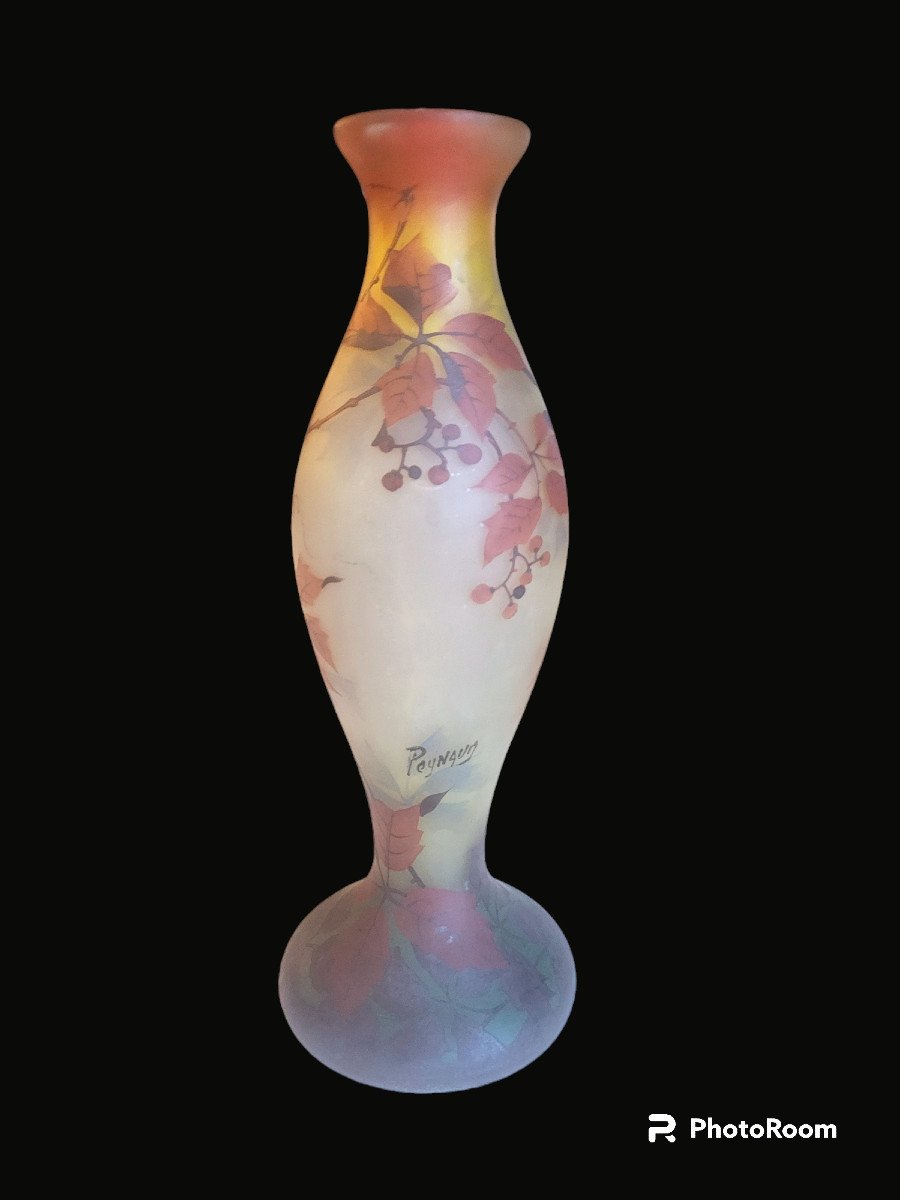 Peynaud Jean-simon Vase On Baluster Shape Heel Signed-photo-4