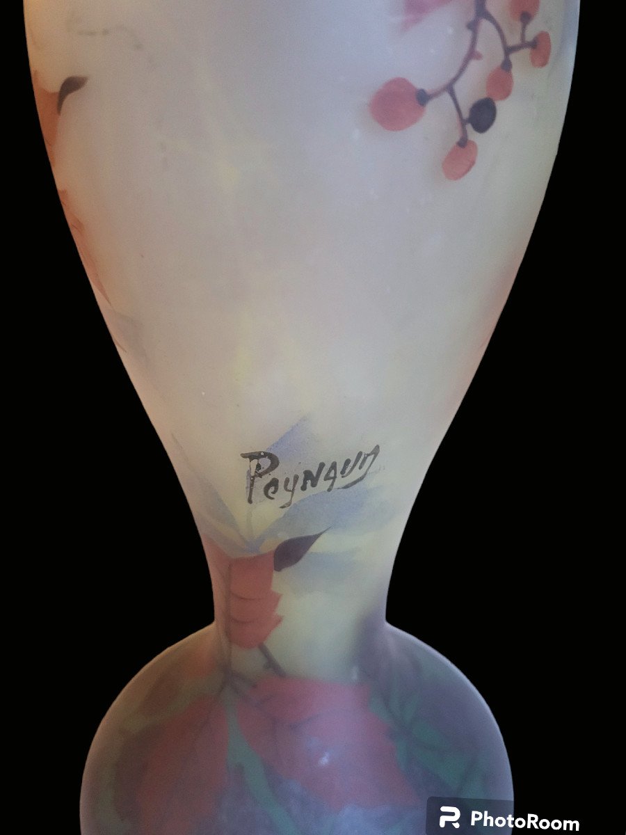 Peynaud Jean-simon Vase On Baluster Shape Heel Signed-photo-1