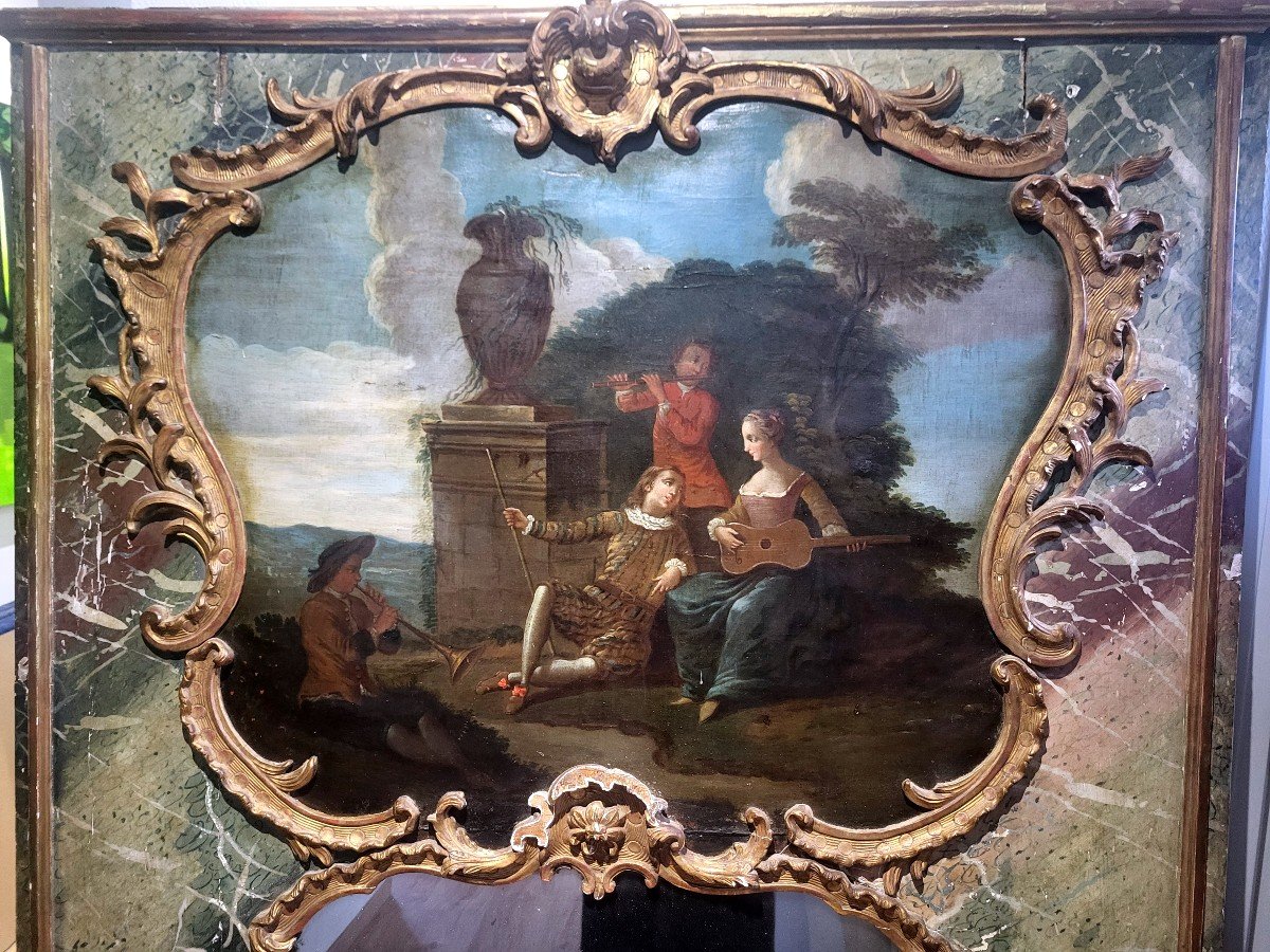 Trumeau Louis XV - XVIIIeme -photo-4