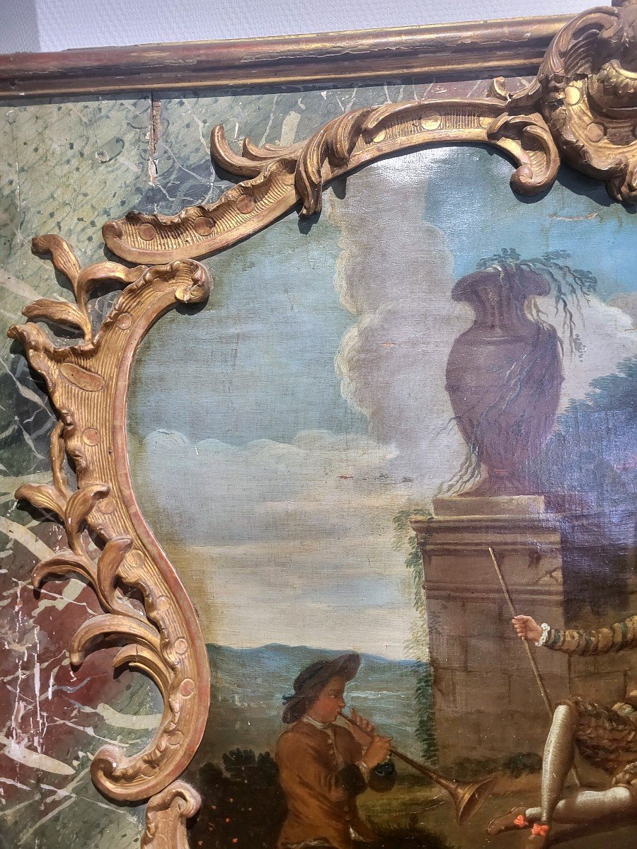 Trumeau Louis XV - XVIIIeme -photo-2