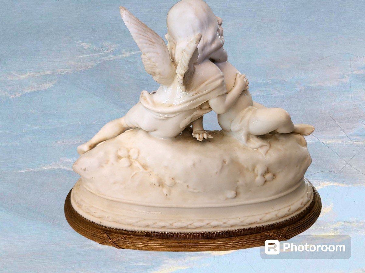 Pompadour Biscuit "les Amours" - 19th Century -photo-1