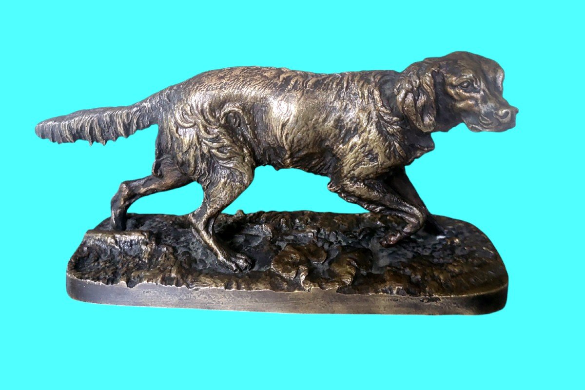 French Spaniel Dog, Bronze (fabio) N 1 Pj Mene - XIXth-photo-2