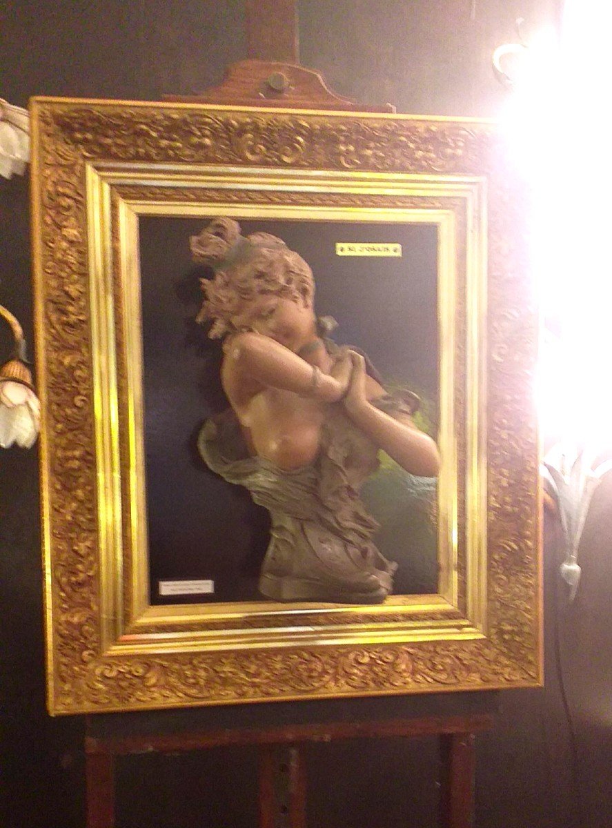 Terracotta Sculpture Signed Foretay Alfred 19th Century-photo-1
