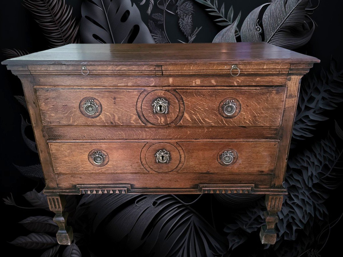 Louis XVI Provincial Walnut Chest Of Drawers, 18th Century