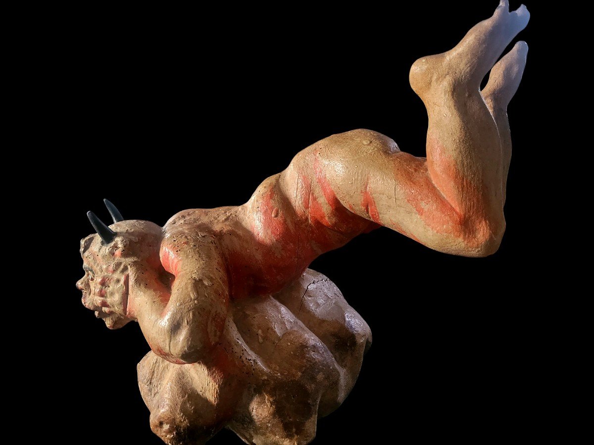 Satyr Sculpture, Faun, 18th Century 
