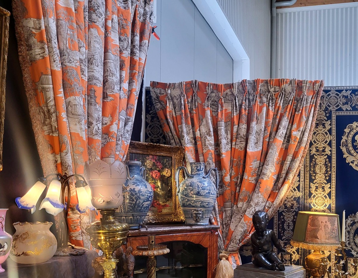 Paire de rideaux luxueux de Manuel Canovas La Musardiere, 3 épaisseurs XXeme