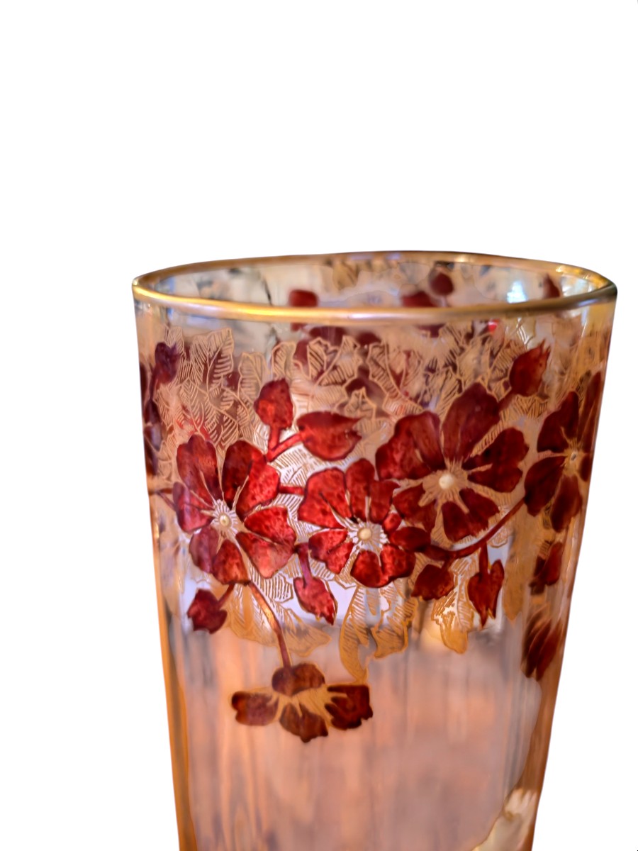 Pair Of Montjoie Vases, Art Nouveau Style - 20th Century-photo-3
