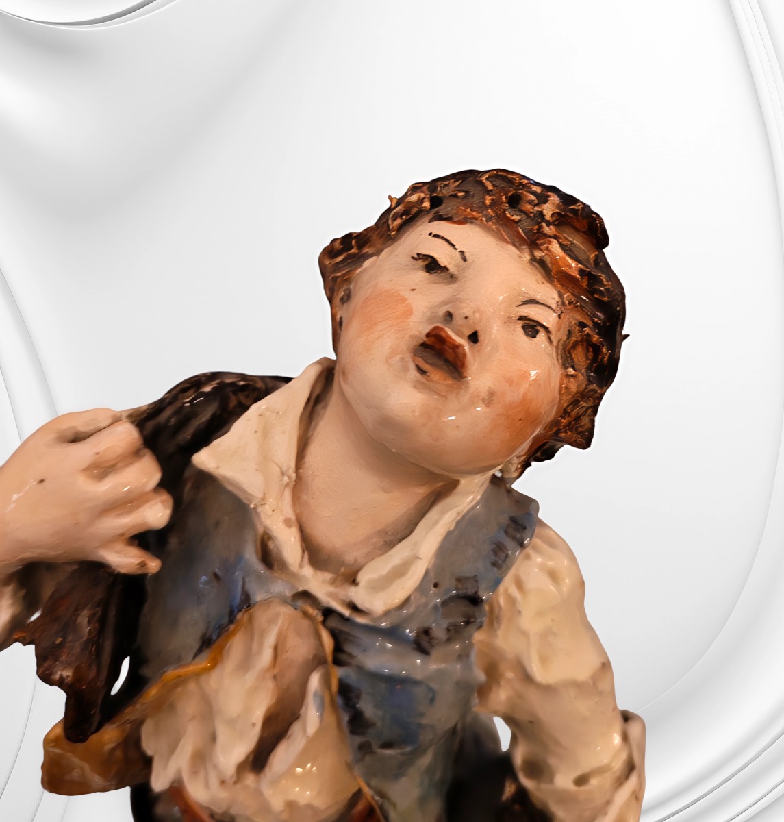 Pair Of Figurative Porcelain Vases From Montigny-sur-loing, 19th Century -photo-3