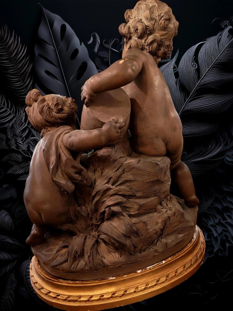 Important Terracotta Sculpture Signed And Dated Boizot, 1773-photo-3
