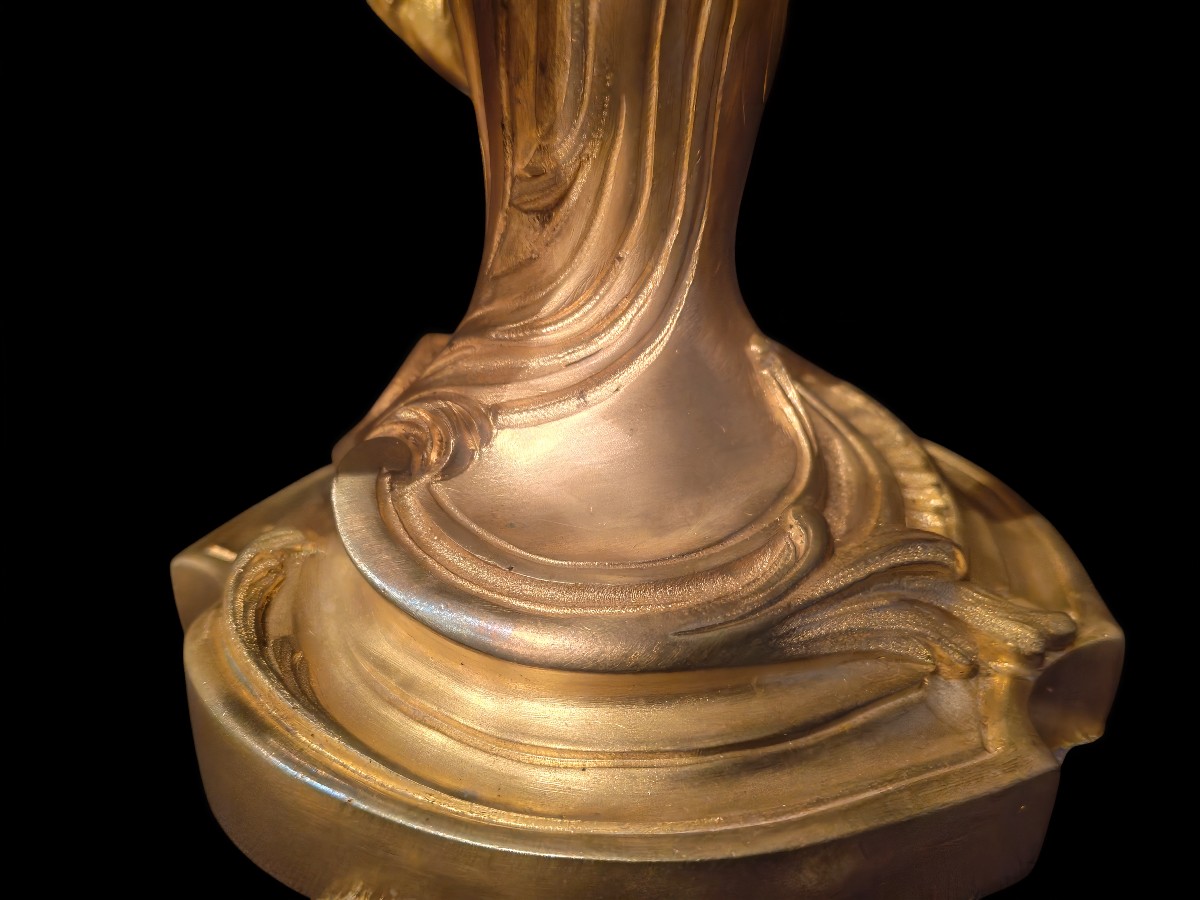 Pair Of Gilt Bronze Candelabra, Louis XV-xix-photo-1