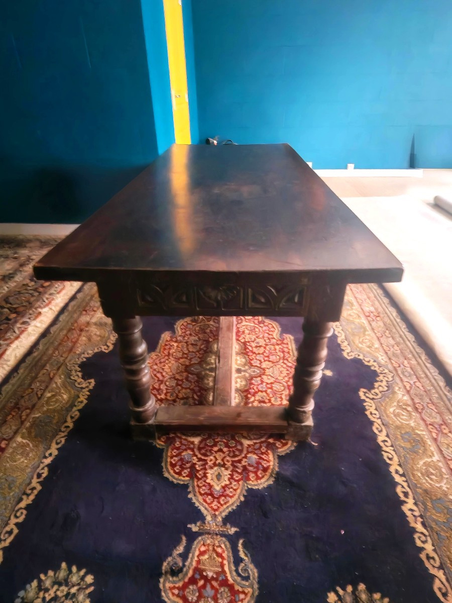 Table de réfectoire espagnole debut XVIIIeme-photo-3