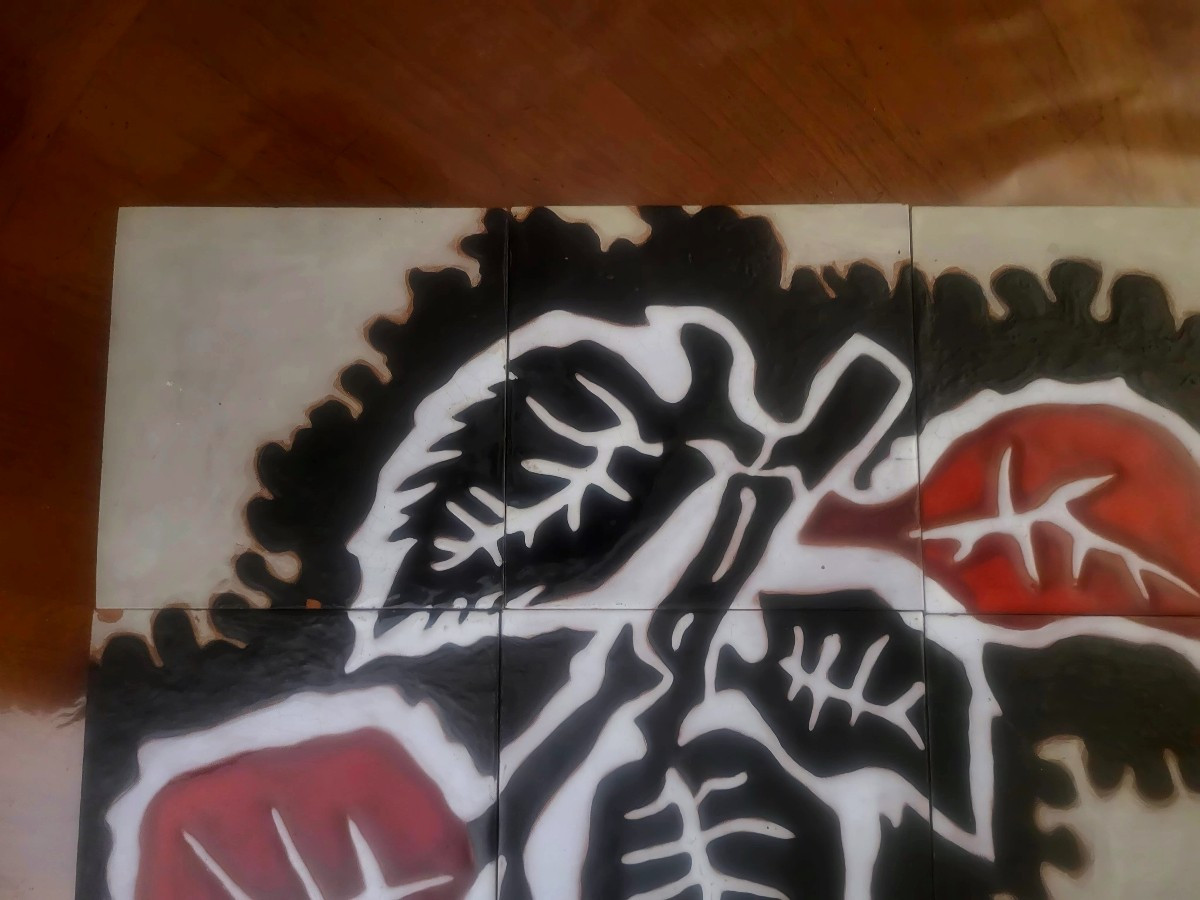 Lot de 9 carreaux en céramique émaillée Jean Lurçat - Xxeme-photo-4