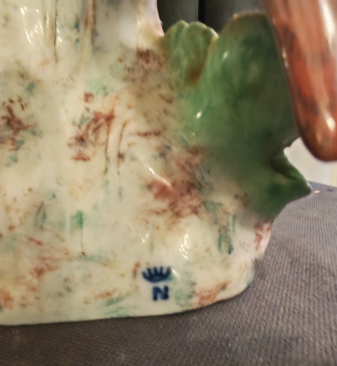 Small Macaw Parrot, Uncommon Model, Signed Capodimonte - 20th Century-photo-3