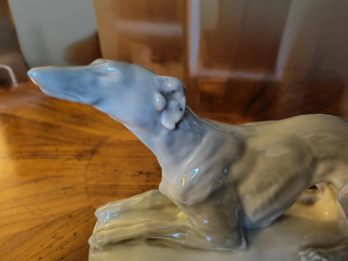 Sloughi Dog By Camille Tharaud, Art Deco-photo-4