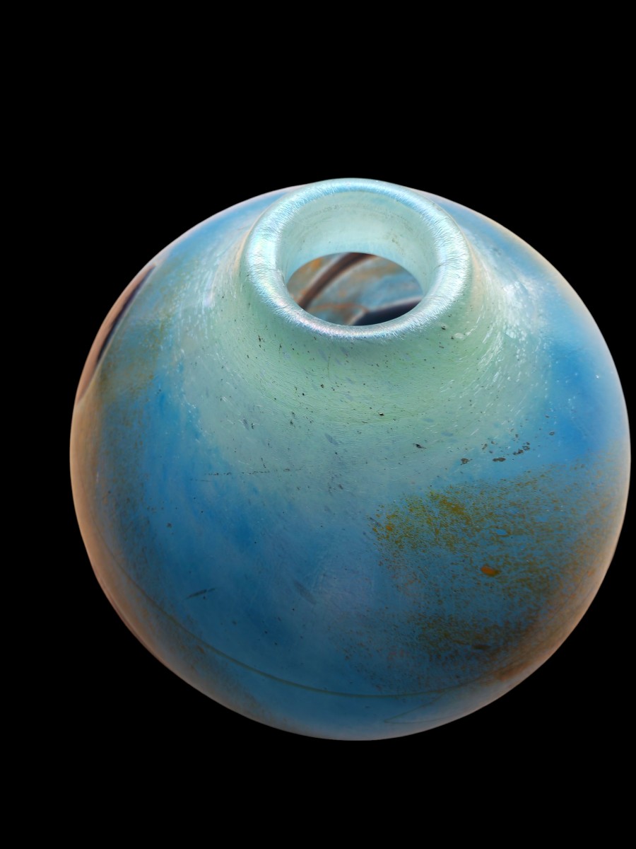 Vase ovoïde contemporain signe ADA LOUMANI -photo-4