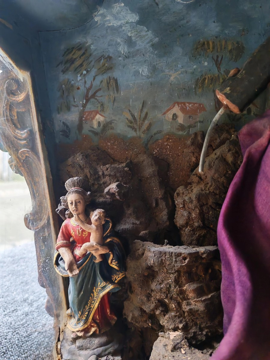 19th Century Baroque Devotional Reliquary-photo-3