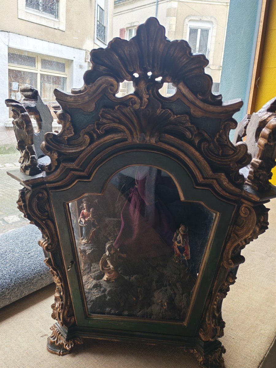 19th Century Baroque Devotional Reliquary-photo-7