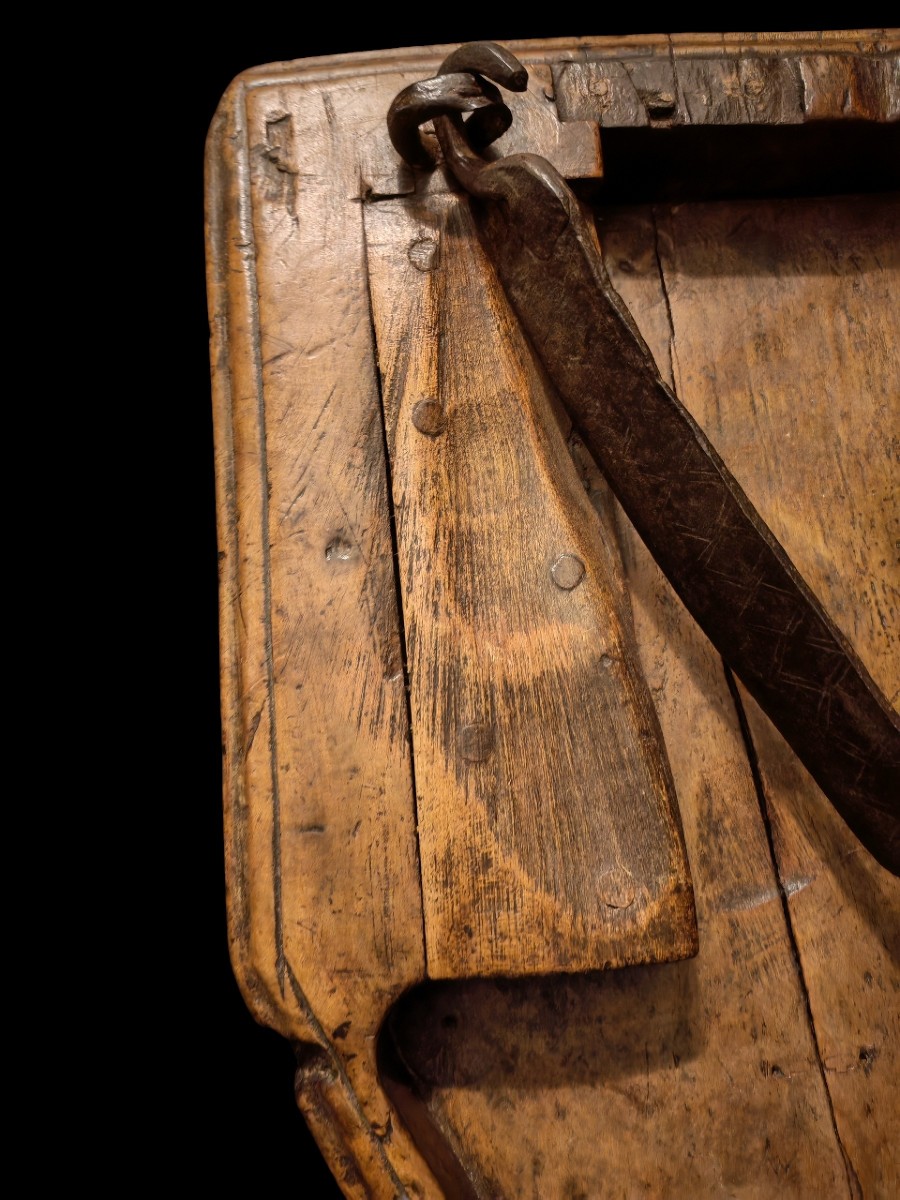Tranche pain en bois massif authentique - XVIIème-photo-1