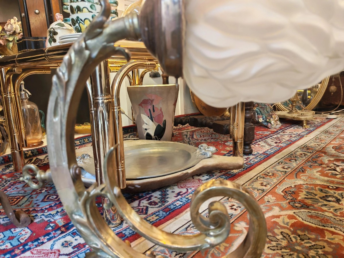 Paire d appliques en bronze Art Nouveau XIXeme-photo-4