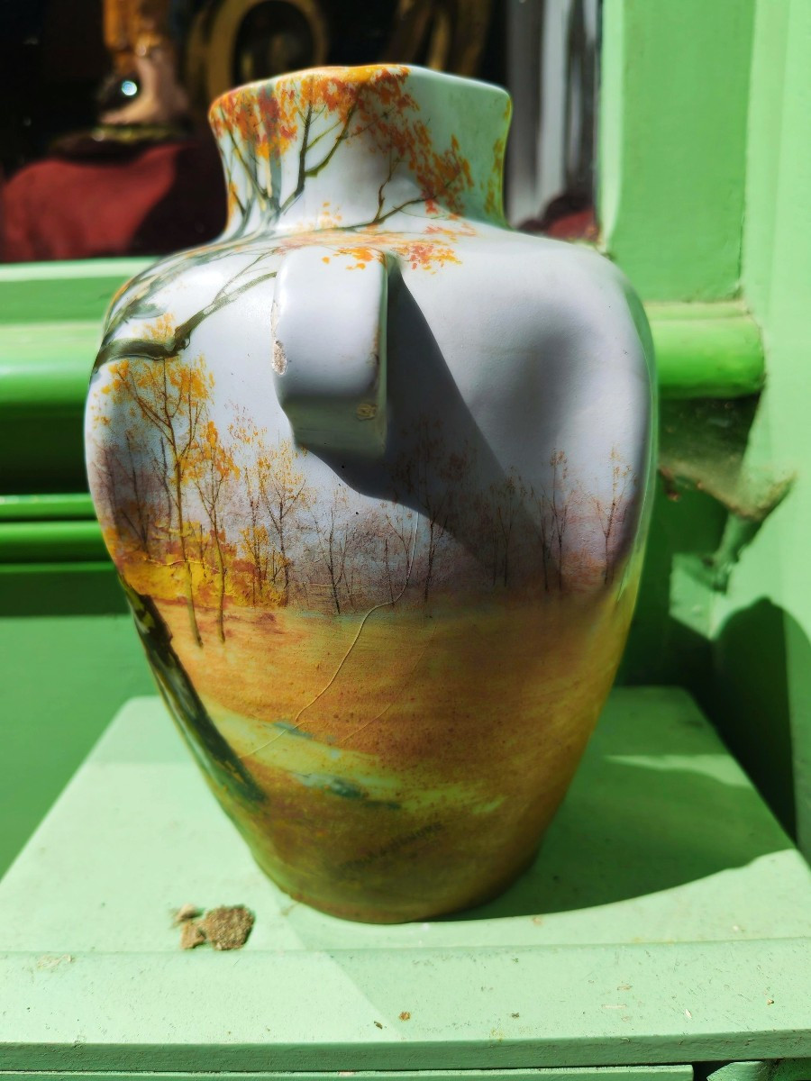 Vase Art Nouveau Massier signe Delphin Massier-XIXème -photo-1