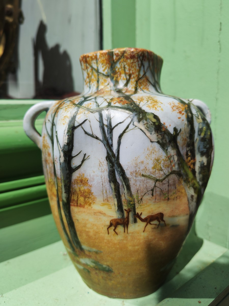 Vase Art Nouveau Massier signe Delphin Massier-XIXème -photo-2
