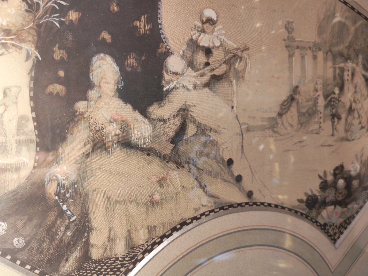 Design For A Fan Painted In Watercolor And Gouache On Silk By George Sheringham (1884–1937).-photo-5